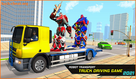 Car Robot Transport Truck Driving Games 2020 screenshot