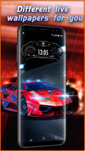 Car&clock Live Wallpaper for Free screenshot