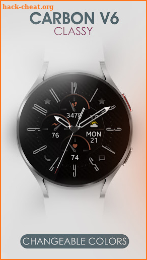 Carbon v6 Analog watch face screenshot