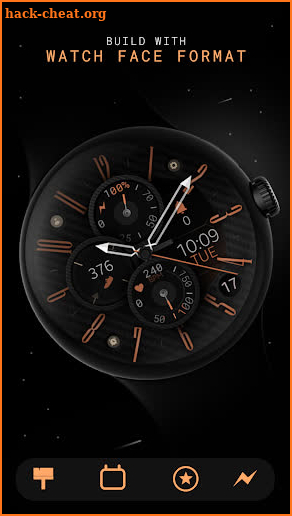 Carbon v9 hybrid watch face screenshot