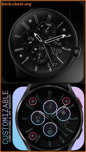 Carbon v9 hybrid watch face screenshot