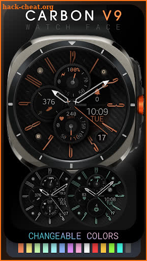 Carbon v9 hybrid watch face screenshot