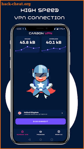 Carbon VPN - Free, Fast & Secure screenshot