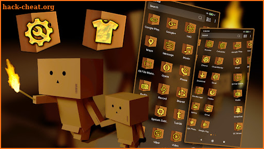 Cardboard Craft Theme screenshot