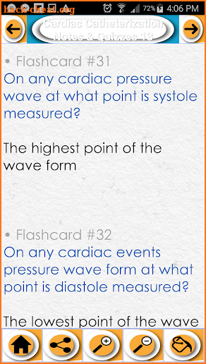 Cardiac Cath Test Bank Notes, flashcards & Quizzes screenshot