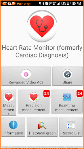 Cardiac diagnosis(formerly) Heart Rate Monitor screenshot