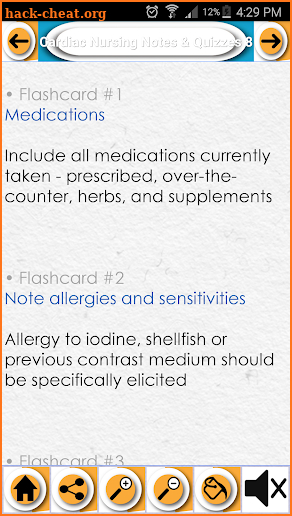 Cardiac Nursing Exam Review : Notes & Flashcards screenshot