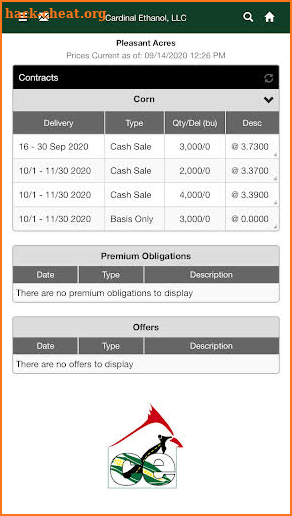 Cardinal Ethanol LLC screenshot