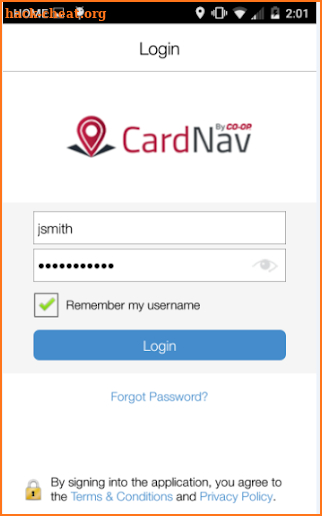 CardNav screenshot