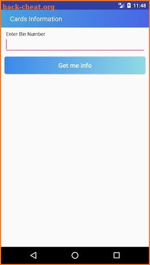 Cards Information Finder screenshot