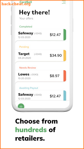CardSell screenshot