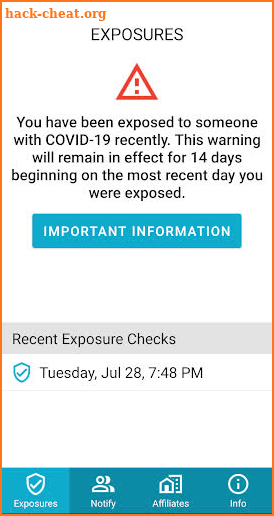 Care19 Alert screenshot