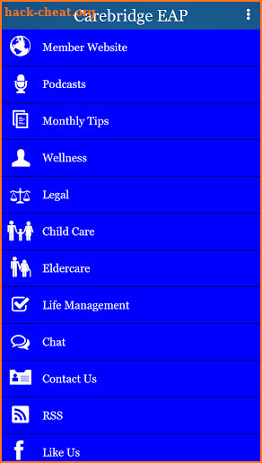 Carebridge EAP screenshot