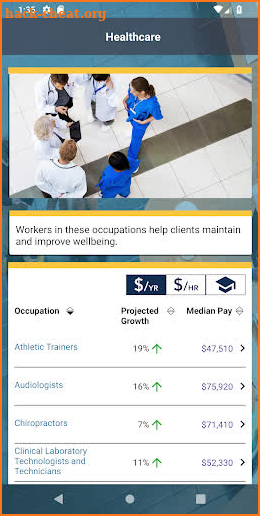 CareerInfo screenshot