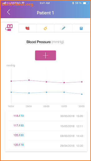 CarePro Vitals screenshot