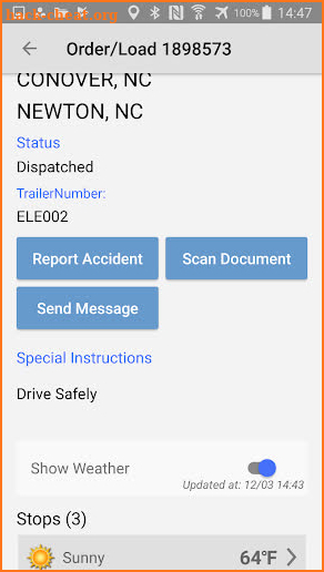 Cargo Transporters Drivers App screenshot