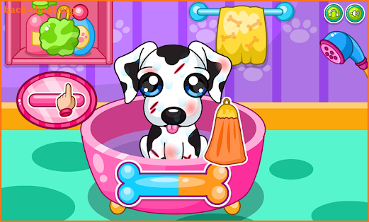 Caring for puppy salon screenshot