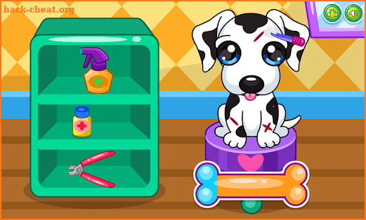 Caring for puppy salon screenshot