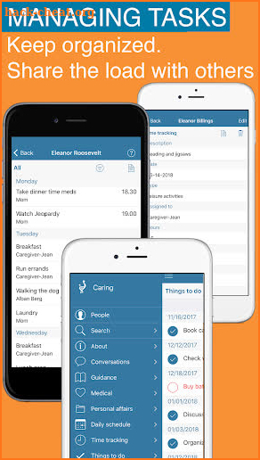 Caring - making caregiving manageable screenshot