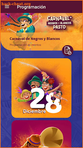 Carnaval de Negros y Blancos screenshot