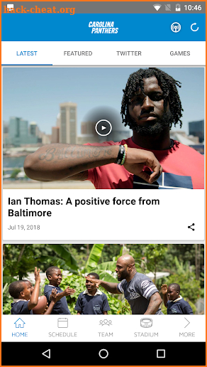 Carolina Panthers Mobile screenshot