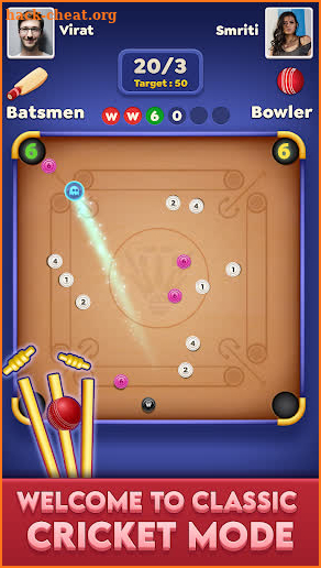 Carrom Cricket: Premier League screenshot