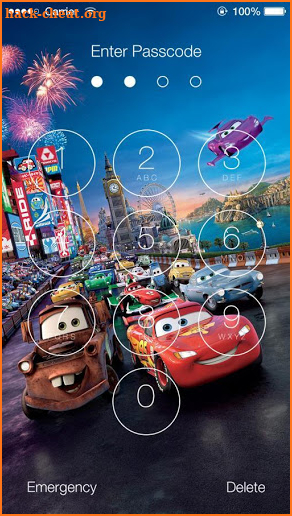 Cars 3 Wallpapers Slide Unlock Screen screenshot