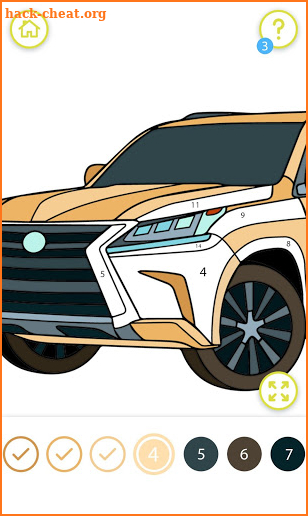 Cars Color by Number – Cars Coloring Book screenshot