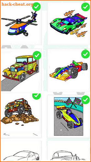 Cars Color By Number Glitter Cars Coloring Book screenshot