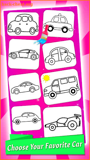 Cars Coloring Book & Drawing Book screenshot