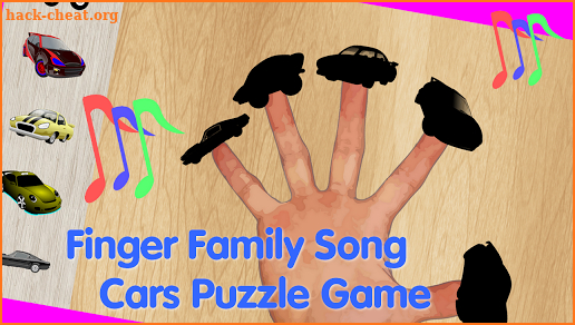 Cars Finger Family Puzzle Game screenshot