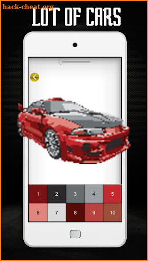 Cars Game Pixel Art - Color by Numbers Car Games screenshot