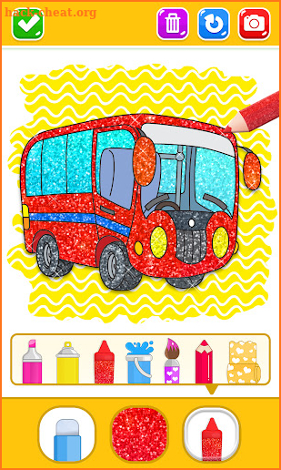 Cars Glitter Coloring Book screenshot