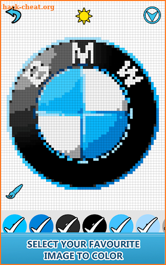 Cars Logo Color by Number: Pixel Art Coloring Book screenshot