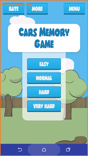 Cars Memory Game for kids screenshot