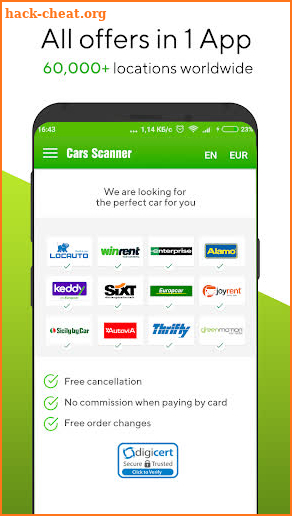 Cars-scanner - car rental screenshot