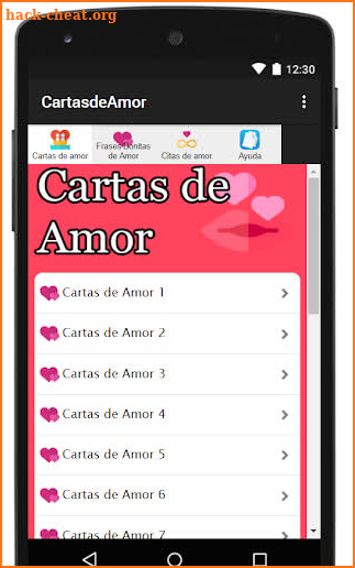 Cartas de Amor en Español 2019 screenshot