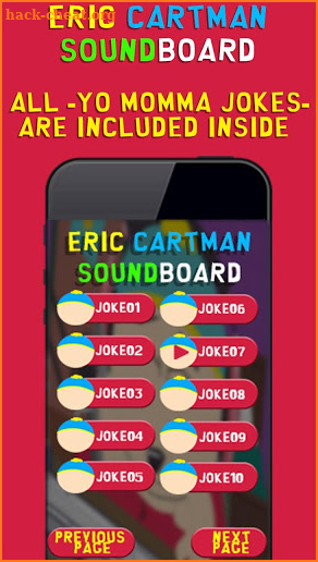 Cartman Soundboard screenshot