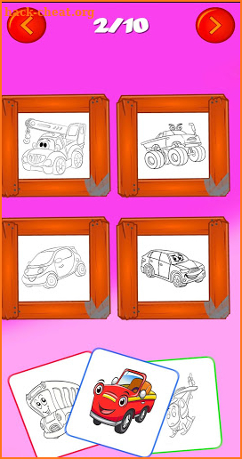 Cartoon Car Coloring screenshot