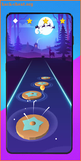 Cartoon cat - Hop round tiles edm rush screenshot