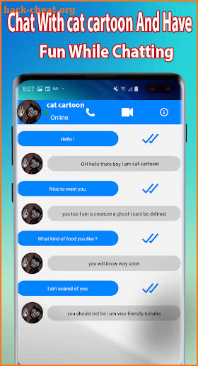 Cartoon Cat Horror Game Video Call screenshot