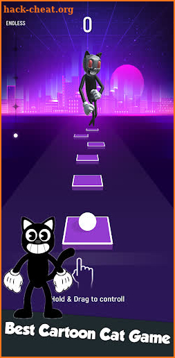 Cartoon Cat Tiles Hop Game screenshot