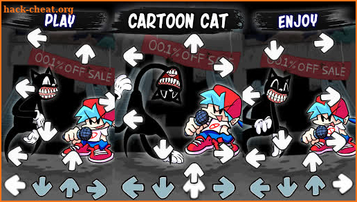 Cartoon Cat vs FNF Mod screenshot