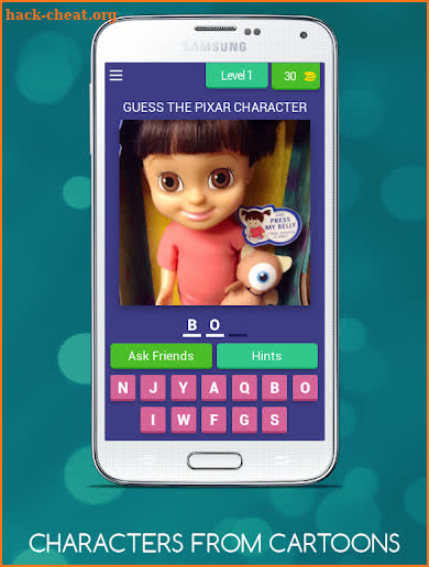 CARTOON CHARACTERS QUIZ screenshot