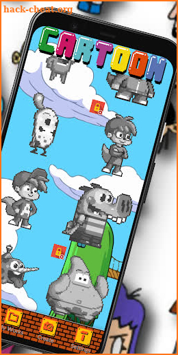 Cartoon coloring book by number screenshot