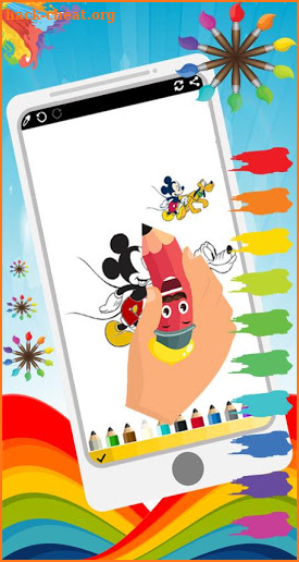 Cartoon Coloring Book Mickey Game screenshot