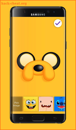 Cartoon Faces Lock Screen screenshot