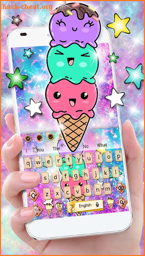 Cartoon Ice Cream Keyboard screenshot