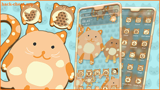 Cartoon Kitten Launcher Theme screenshot