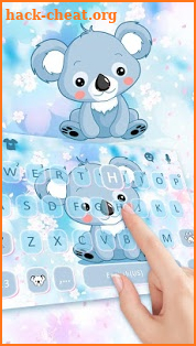 Cartoon Koala Keyboard Theme screenshot